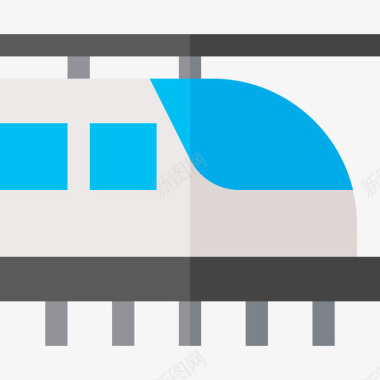 Hyperloop未来技术10扁平图标图标