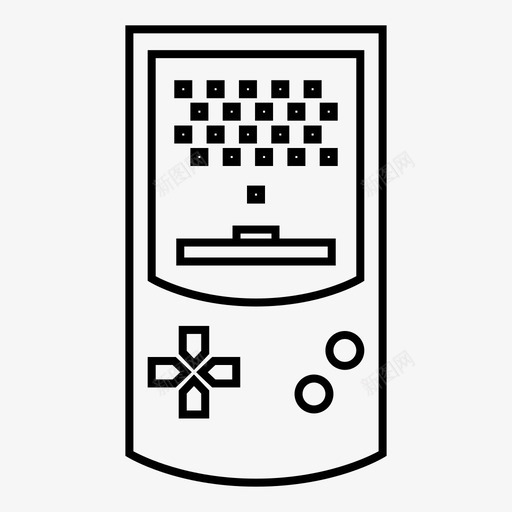 gamepad娱乐gameboy图标svg_新图网 https://ixintu.com gameboy gamepad games play 娱乐