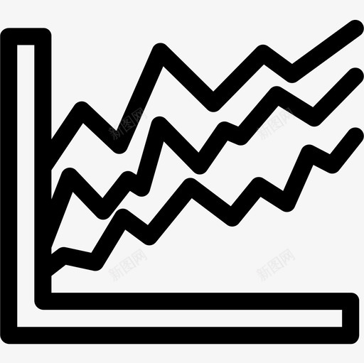 折线图业务237持平图标svg_新图网 https://ixintu.com 业务237 折线图 持平