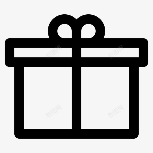 礼品赠品商品图标svg_新图网 https://ixintu.com 商品 奖品 物品 电子商务和购物线路 礼品 赠品