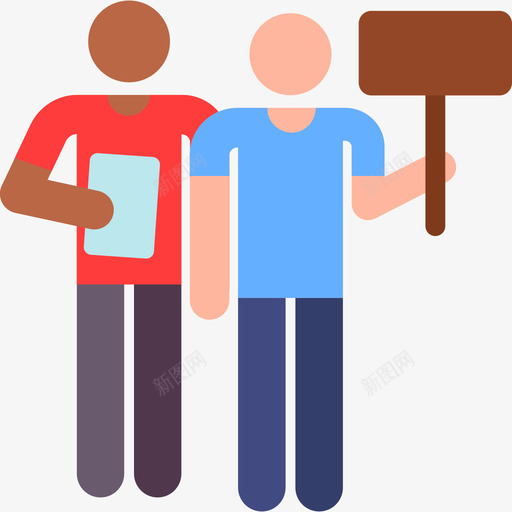 演示志愿者象形图颜色图标svg_新图网 https://ixintu.com 志愿者象形图 演示 颜色