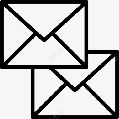 电子邮件支持联系人直拨图标图标