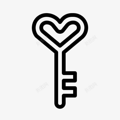 爱的钥匙天密码图标svg_新图网 https://ixintu.com 天 密码 情人节 爱情大纲 爱的钥匙