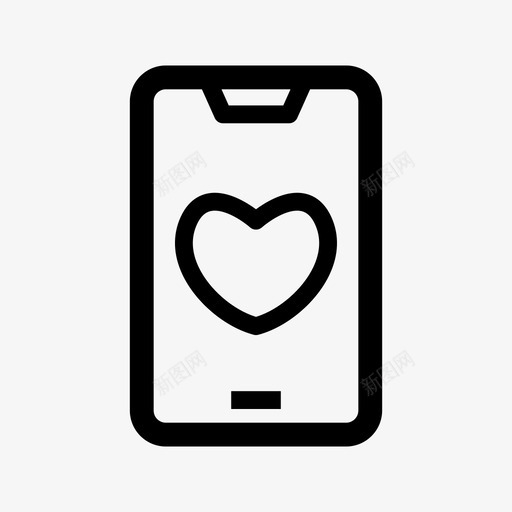 医疗应用程序健康心脏图标svg_新图网 https://ixintu.com 健康 健身 医疗应用程序 心脏 电话