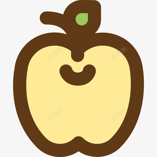 苹果果蔬2线形颜色图标svg_新图网 https://ixintu.com 果蔬2 线形颜色 苹果