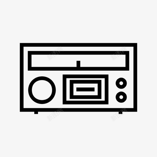 收音机电台老式收音机图标svg_新图网 https://ixintu.com 收音机 电台 老式收音机