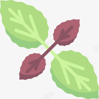 罗勒水果和蔬菜15扁平图标图标