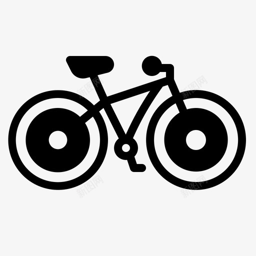 山地车运动小径图标svg_新图网 https://ixintu.com 小径 山地车 自行车实心 运动
