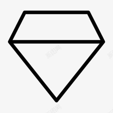钻石珍珠财产图标图标