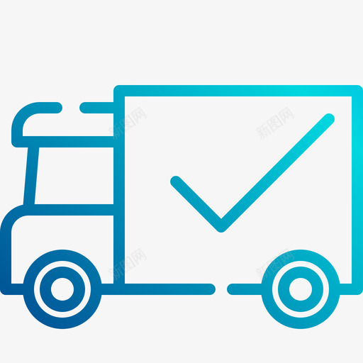 运输卡车物流和运输线性坡度图标svg_新图网 https://ixintu.com 物流和运输 线性坡度 运输卡车