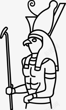 荷鲁斯古代埃及图标图标
