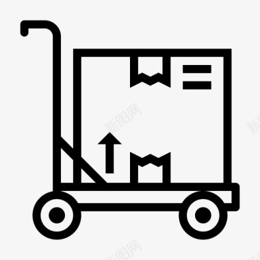 送货车电子商务网店图标图标