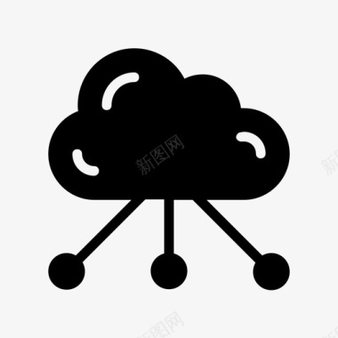 云网络通信连接图标图标
