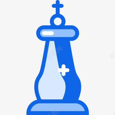 国际象棋游戏55蓝色图标图标