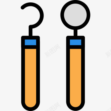 工具牙科6线颜色图标图标