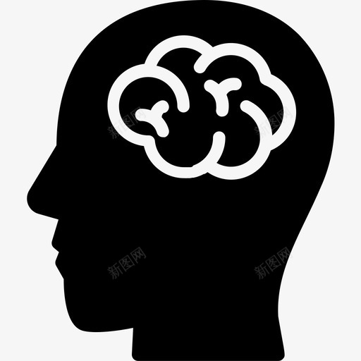 人脑脑袋想法图标svg_新图网 https://ixintu.com 人脑 思考 想法 想法固体图标 脑袋