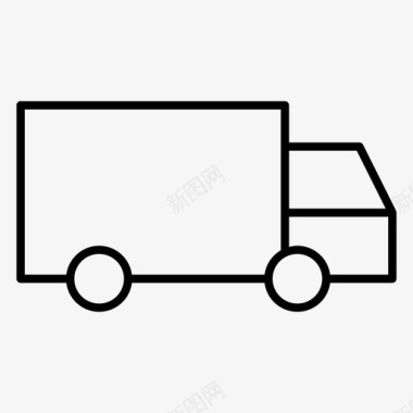 卡车送货卡车移动图标图标