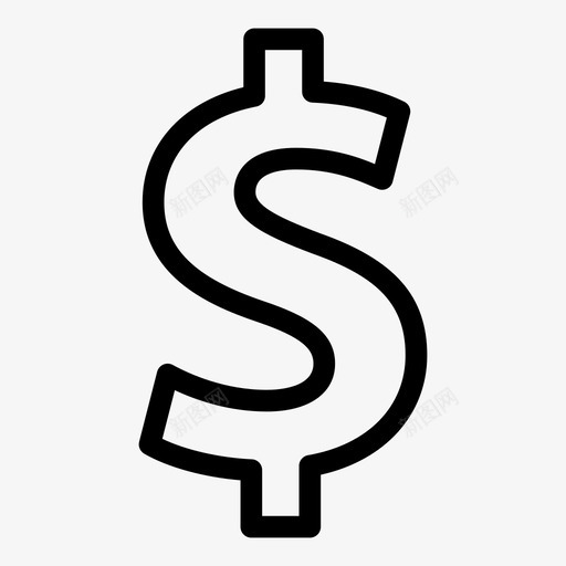 美元钞票收入图标svg_新图网 https://ixintu.com 收入 美元 金钱 钞票