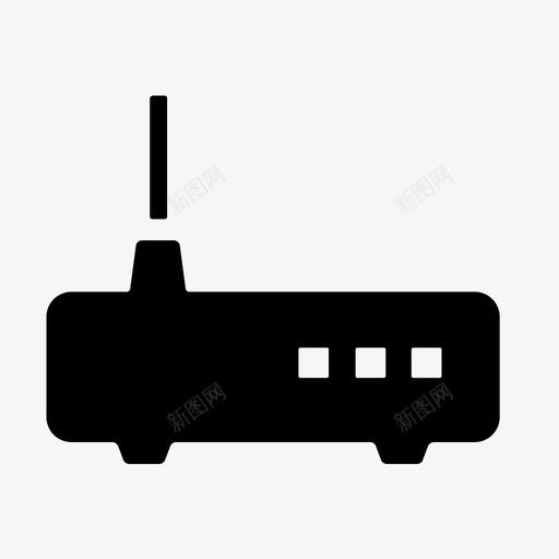 路由器调制解调器wifi图标svg_新图网 https://ixintu.com wifi 无线 符号图标集3 调制解调器 路由器