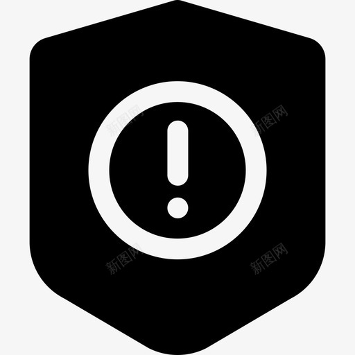警告网络安全36已填充图标svg_新图网 https://ixintu.com 已填充 网络安全36 警告