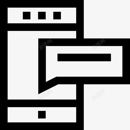 聊天位置34直线图标svg_新图网 https://ixintu.com 位置34 直线 聊天