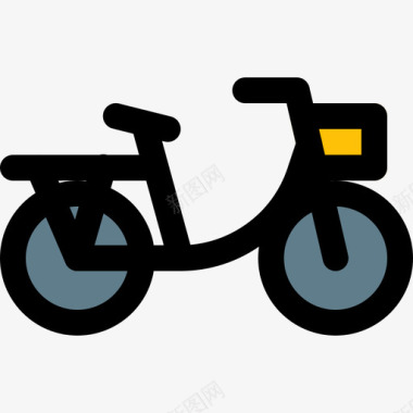 自行车运输47线颜色图标图标