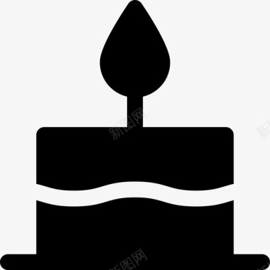 蛋糕生日和派对3填充图标图标