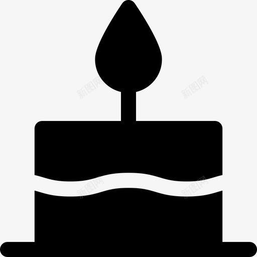蛋糕生日和派对3填充图标svg_新图网 https://ixintu.com 填充 生日和派对3 蛋糕