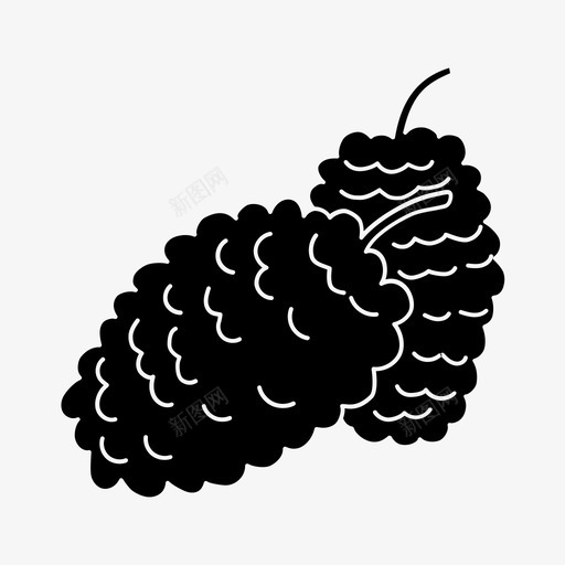桑椹水果水果和坚果图标svg_新图网 https://ixintu.com 桑椹 水果 水果和坚果