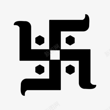 印度教符号耆那教铭文图标图标