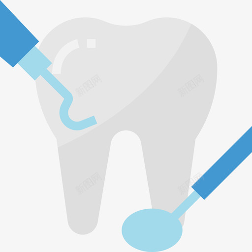 牙科护理牙科10扁平图标svg_新图网 https://ixintu.com 扁平 牙科10 牙科护理
