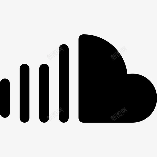 Soundcloud社交16已填充图标svg_新图网 https://ixintu.com Soundcloud 已填充 社交16