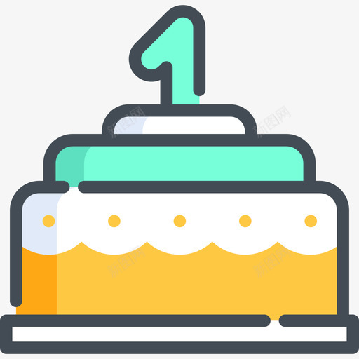 生日蛋糕家庭16双色图标svg_新图网 https://ixintu.com 双色 家庭16 生日蛋糕