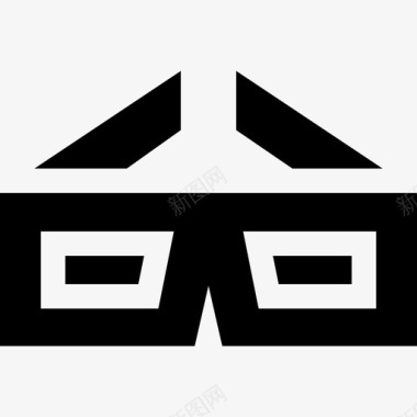 3d眼镜媒体技术11填充图标图标