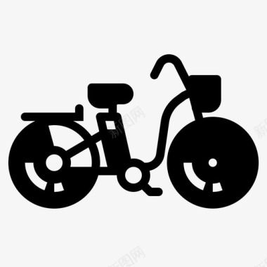 电动自行车自行车生态图标图标