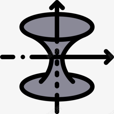 黑洞物理13线性颜色图标图标