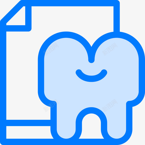 健康报告牙医22蓝色图标svg_新图网 https://ixintu.com 健康报告 牙医22 蓝色