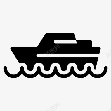 渡船轮船运输图标图标