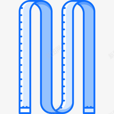 卷尺运动型34蓝色图标图标