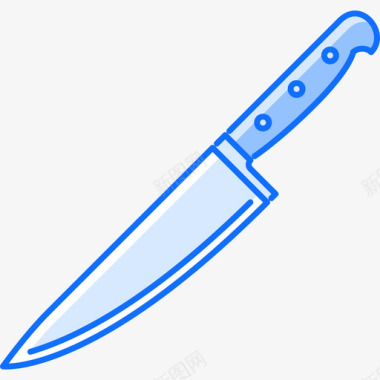 刀厨房39蓝色图标图标