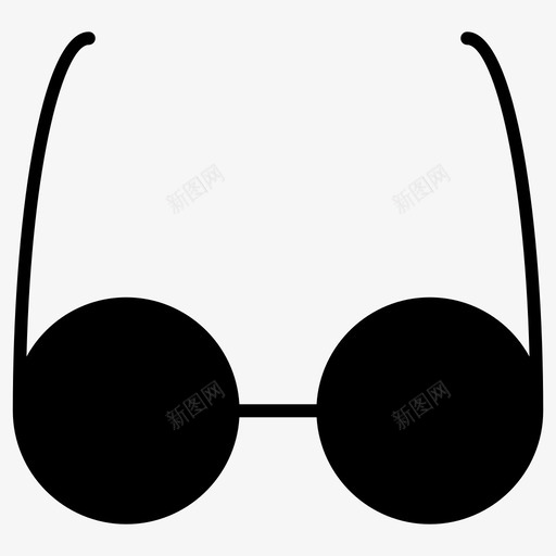 眼镜视力太阳镜图标svg_新图网 https://ixintu.com 太阳镜 时装和服装填充 眼镜 视力