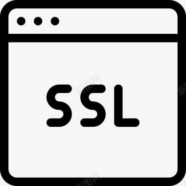 Ssl互联网安全23线性图标图标