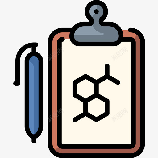 报告化学25线性颜色图标svg_新图网 https://ixintu.com 化学25 报告 线性颜色