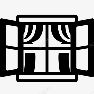 窗户天窗呼吸孔图标图标
