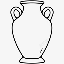 陶器希腊花瓶陶瓷陶罐图标高清图片