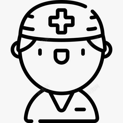 护士24号医院直系图标svg_新图网 https://ixintu.com 24号医院 护士 直系