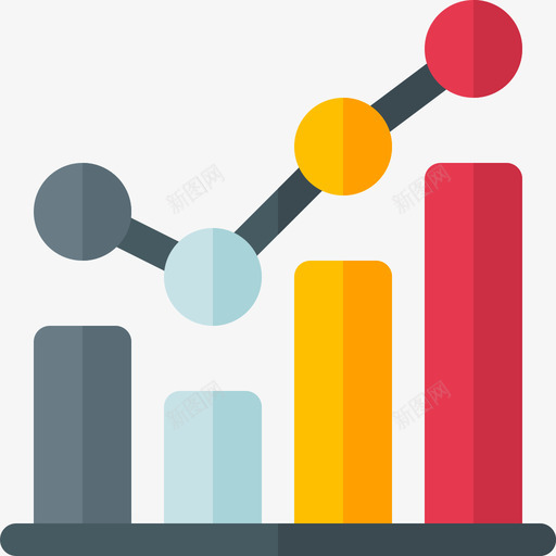 统计数据市场增长7持平图标svg_新图网 https://ixintu.com 市场增长7 持平 统计数据
