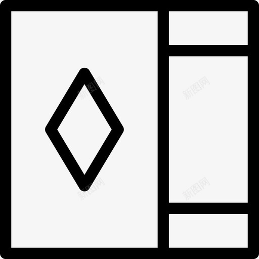 纸牌扑克2直线型图标svg_新图网 https://ixintu.com 扑克2 直线型 纸牌