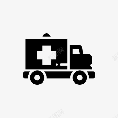 汽车救护车医疗保健图标图标
