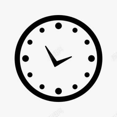 时钟时间字形图标图标